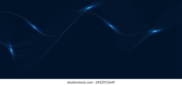 Abstrakte Farbwellenlinien elegante Vektorillustration Hintergrund Vektorgrafik