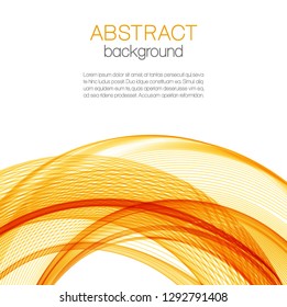 Abstract color wave on white background