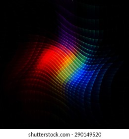 Abstract color wave technology concept background