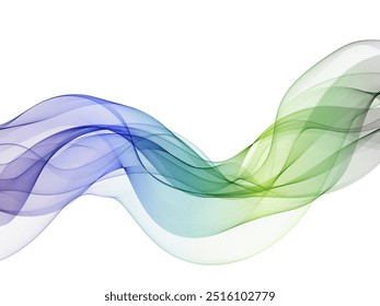 Abstract color wave. Vector background. Presentation template.