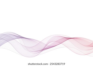 Abstract color wave. Vector graphics.