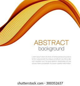 Abstract color waves isolated on white