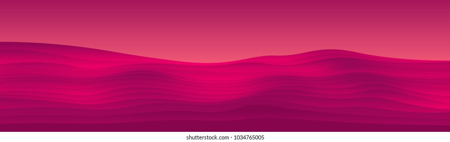 Abstract Color Waves. Light background vector Illustration.