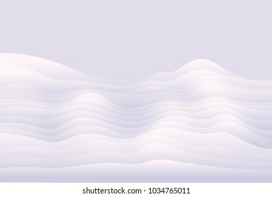 Abstract Color Waves. Light background vector Illustration.