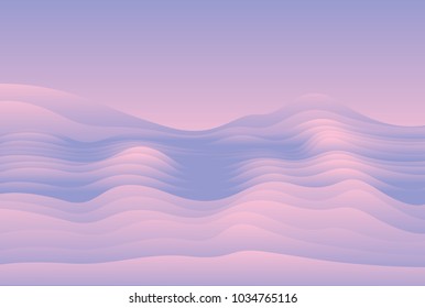 Abstract Color Waves. Light background vector Illustration.