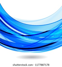 Abstract color wavy background
