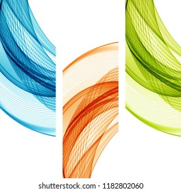 Abstract color wavy background