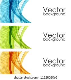 Abstract color wavy background