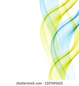 Abstract color wavy background