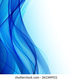 Abstract color wavy background