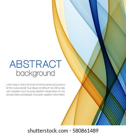 Abstract color wavy background