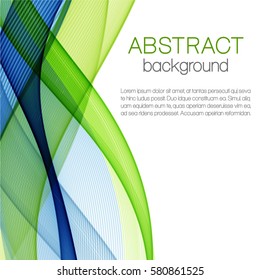 Abstract color wavy background
