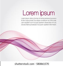 Abstract color wavy background