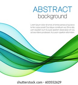 Abstract color wavy background