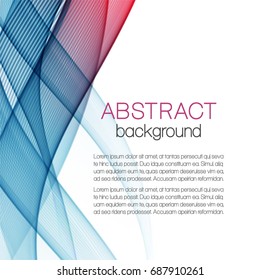 Abstract color wavy background