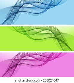 Abstract color wavy backgrounds