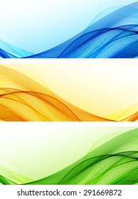 Abstract color wavy backgrounds