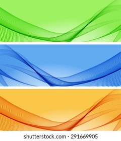 Abstract color wavy backgrounds