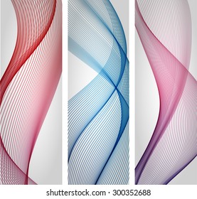 Abstract color wavy backgrounds