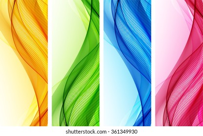 Abstract color wavy backgrounds