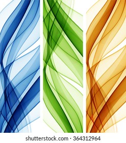 Abstract color wavy backgrounds
