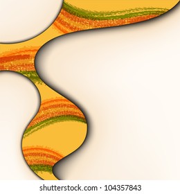 Abstract color wavy design. EPS10