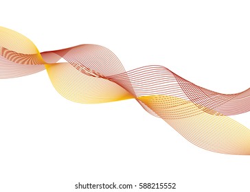 Abstract color wavy vector background