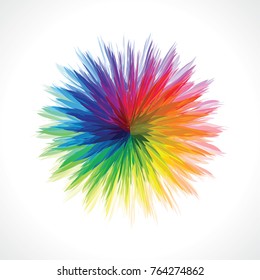 Abstract Color Wheel