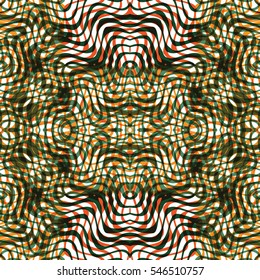 Abstract color woodcut style background. The protective layer for banknotes, diplomas and certificates. Vector illustration
