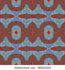 Abstract color xylography background. The protective layer for banknotes, diplomas and certificates. Vector illustration
