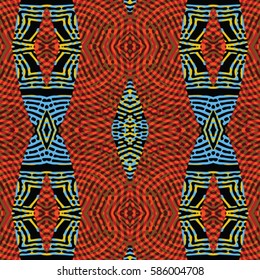 Abstract color xylography background. The protective layer for banknotes, diplomas and certificates. Vector illustration