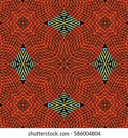 Abstract color xylography background. The protective layer for banknotes, diplomas and certificates. Vector illustration
