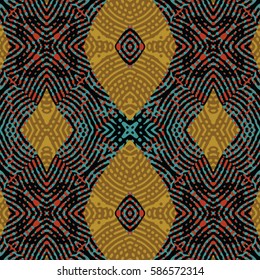 Abstract color xylography background. The protective layer for banknotes, diplomas and certificates. Vector illustration