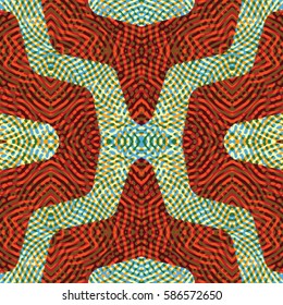 Abstract color xylography background. The protective layer for banknotes, diplomas and certificates. Vector illustration