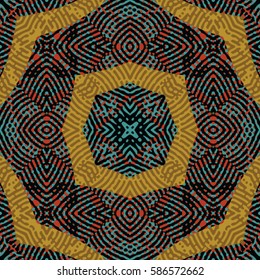 Abstract color xylography background. The protective layer for banknotes, diplomas and certificates. Vector illustration