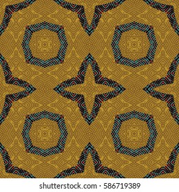 Abstract color xylography background. The protective layer for banknotes, diplomas and certificates. Vector illustration