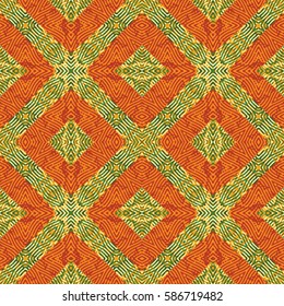 Abstract color xylography background. The protective layer for banknotes, diplomas and certificates. Vector illustration