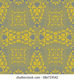 Abstract color xylography background. The protective layer for banknotes, diplomas and certificates. Vector illustration
