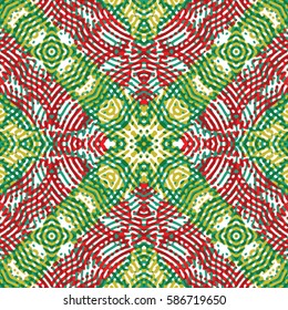 Abstract color xylography background. The protective layer for banknotes, diplomas and certificates. Vector illustration