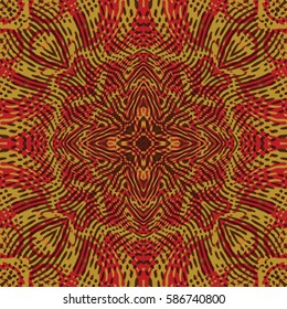 Abstract color xylography background. The protective layer for banknotes, diplomas and certificates. Vector illustration