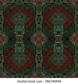 Abstract color xylography background. The protective layer for banknotes, diplomas and certificates. Vector illustration