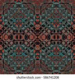 Abstract color xylography background. The protective layer for banknotes, diplomas and certificates. Vector illustration