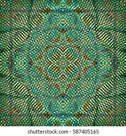 Abstract color xylography background. The protective layer for banknotes, diplomas and certificates. Vector illustration