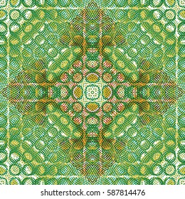 Abstract color xylography background. The protective layer for banknotes, diplomas and certificates. Vector illustration