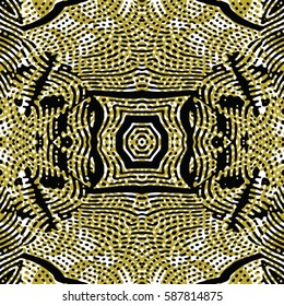 Abstract color xylography background. The protective layer for banknotes, diplomas and certificates. Vector illustration
