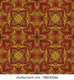 Abstract color xylography background. The protective layer for banknotes, diplomas and certificates. Vector illustration