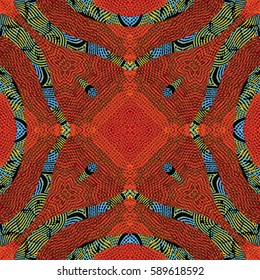 Abstract color xylography background. The protective layer for banknotes, diplomas and certificates. Vector illustration