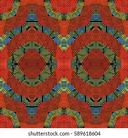 Abstract color xylography background. The protective layer for banknotes, diplomas and certificates. Vector illustration