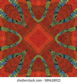 Abstract color xylography background. The protective layer for banknotes, diplomas and certificates. Vector illustration