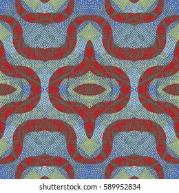 Abstract color xylography background. The protective layer for banknotes, diplomas and certificates. Vector illustration